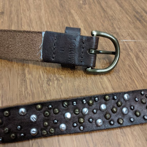 Brown Studded Belt - Picture 2 of 2